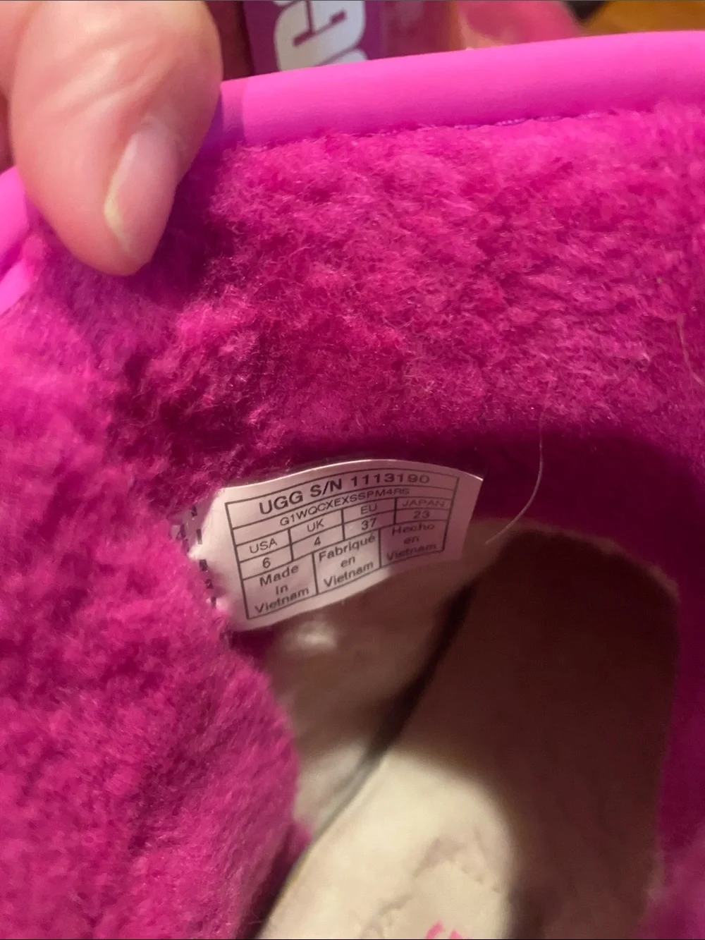 UGG Kids Hot Pink Waterproof Rain Boots